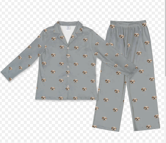 Adults Button-Up Pajama Pants C/R